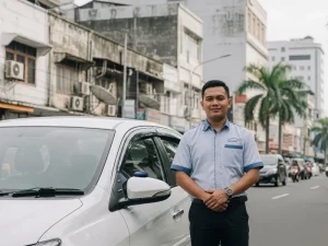 Sopir profesional layanan rental mobil Medan terpercaya