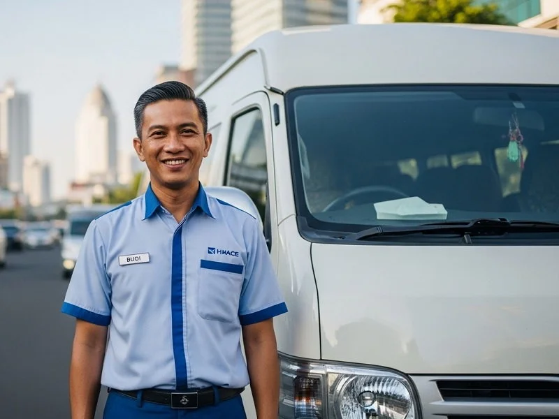 Driver profesional sewa Hiace Jakarta berpengalaman dan ramah