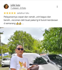 Testimoni Pelanggan Thalita Rentcar